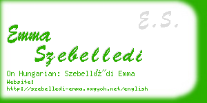 emma szebelledi business card